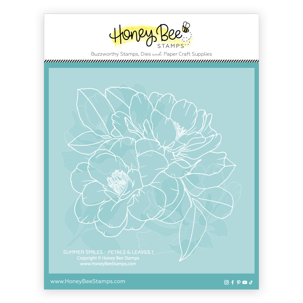 Honey Bee Summer Smiles Clear Stamps Dies And Stencils Bundle Packaging View