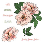 Honey Bee Summer Smiles Clear Stamps Dies And Stencils Bundle Sending Summer Smiles Sentiments