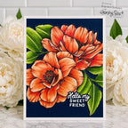 Honey Bee Summer Smiles Clear Stamps hbst-692 Hello My Sweet Friend Card