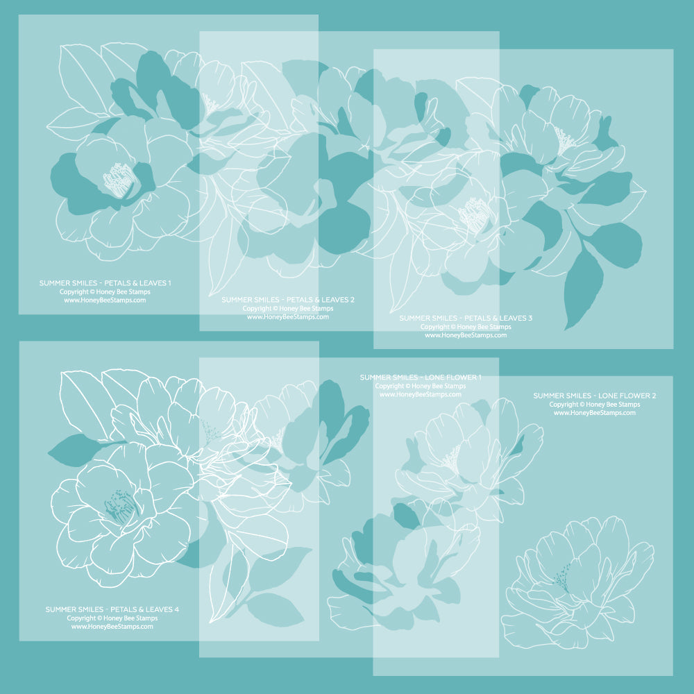 Honey Bee Summer Smiles Stencils hbsl-185 Product Image