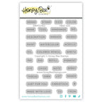 Honey Bee Swatch All The Things Dies And Swatched Clear Stamps Bundle HBST-655