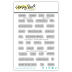 Honey Bee Swatched Clear Stamps hbst-655 Packaging View
