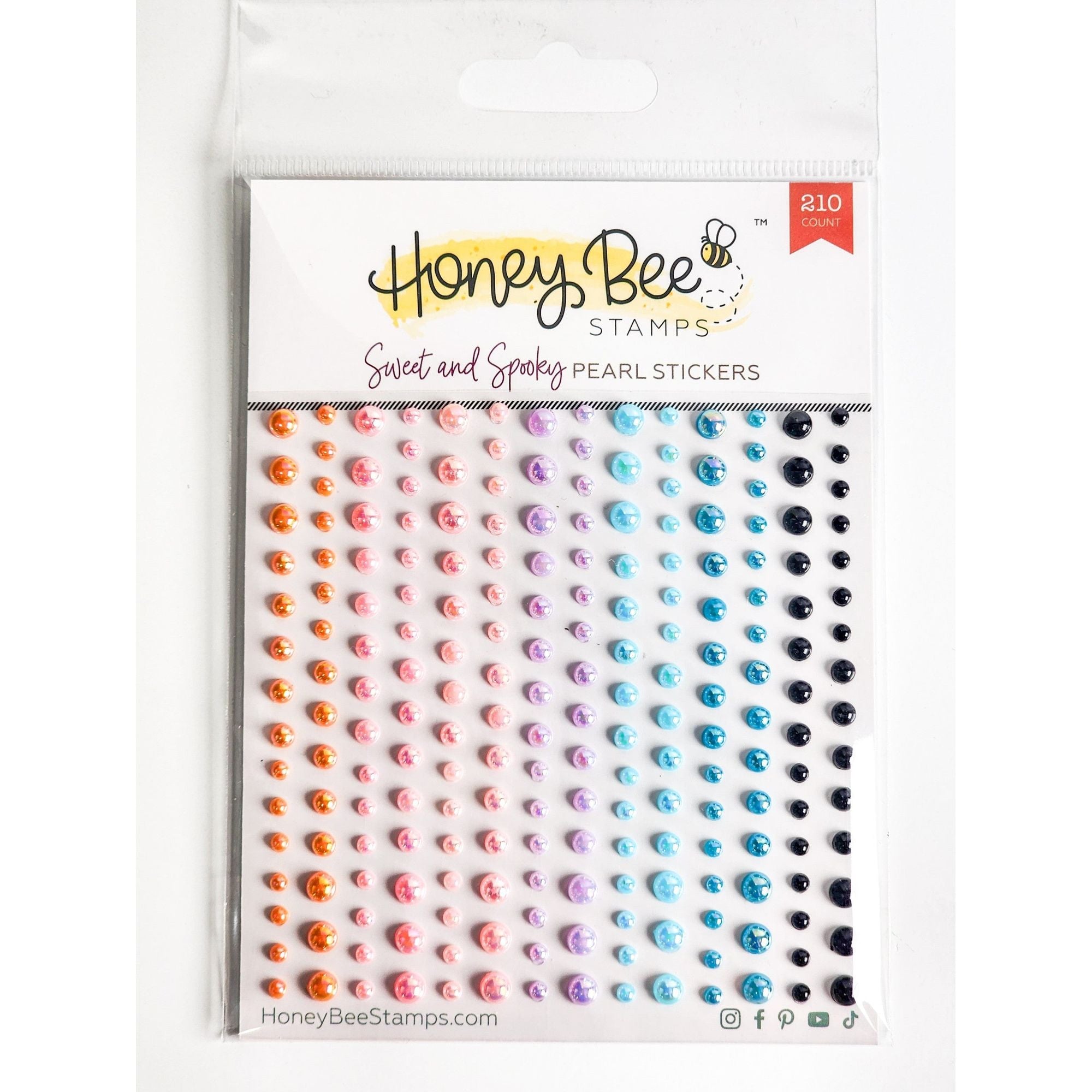 Honey Bee Sweet And Spooky Pearl Stickers hbgs-prl21 Front On View