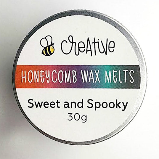 Honey Bee Sweet And Spooky Wax Melts hbtl-wax25 Top Of Lid View