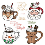 Honey Bee Sweet Season Mugs Cling Stamps And Dies Bundle in color
