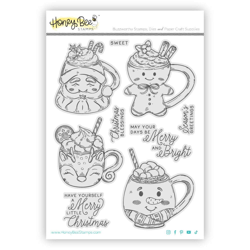 Honey Bee Sweet Season Mugs Cling Stamps hbst-670