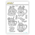 Honey Bee Sweet Season Mugs Cling Stamps hbst-670