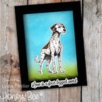 Honey Bee Tail Waggers Cling Stamps hbst-635 Lydia Fielder Card
