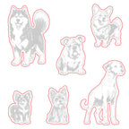 Honey Bee Tail Waggers Stamps And Dies Bundle Dies Set Outlines