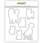 Honey Bee Tail Waggers Stamps And Dies Bundle Packaged Dies Set