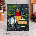 Honey Bee Timeless Christmas Cheer Clear Stamps And Dies Bundle Ornaments Card