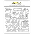 Honey Bee Timeless Christmas Cheer Dies hbds-703 Packaging Image