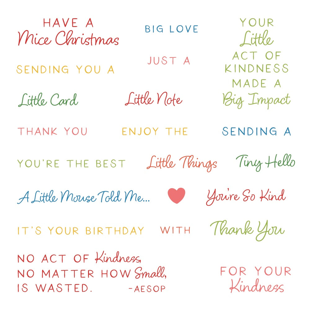 Honey Bee Tiny Hello Clear Stamps hbst-707