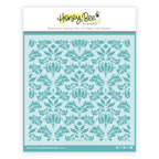 Honey Bee Vintage Flourish Background Stencil hbsl-140