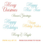 Honey Bee Warm Holiday Wishes Clear Stamps And Dies Bundle HBST-669-Color-Sample-1