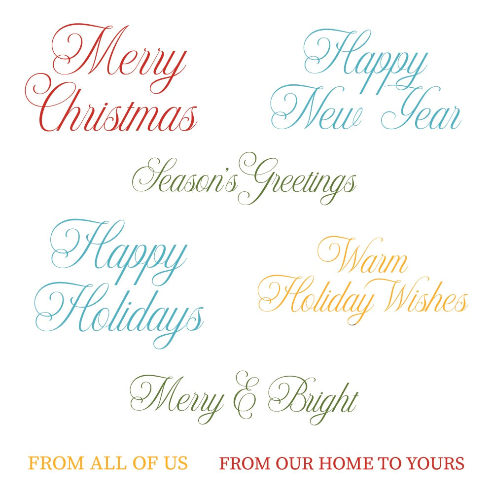 Honey Bee Warm Holiday Wishes Clear Stamps hbst-669