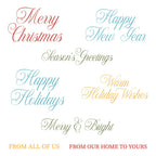 Honey Bee Warm Holiday Wishes Clear Stamps hbst-669