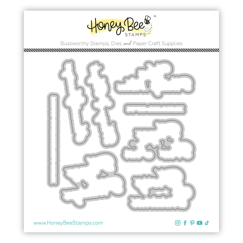 Honey Bee Warm Holiday Wishes Dies hbds-669 Product Image