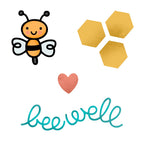 Honey Bee Well Clear Stamps And Dies Bundle Color Sample