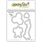 Honey Bee Well Clear Stamps And Dies Bundle HBDS-683 Bee Well Honey Cuts dies