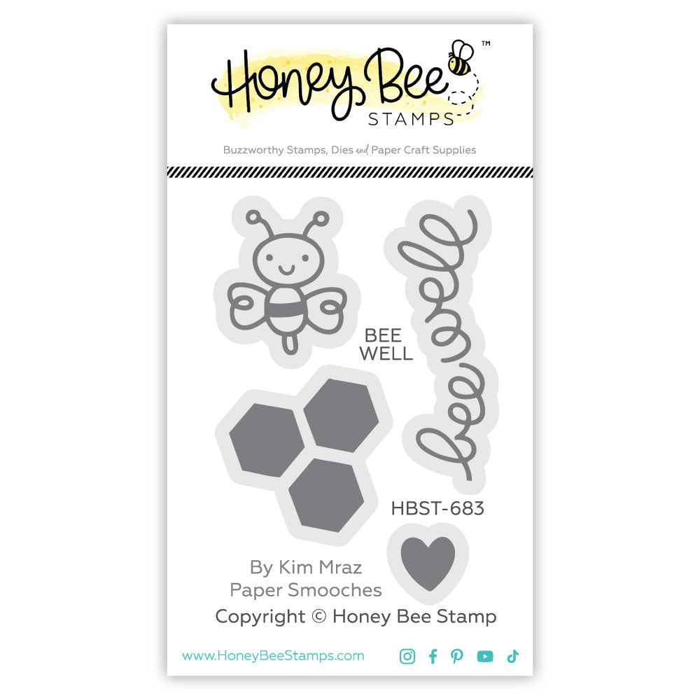 Honey Bee Well Clear Stamps And Dies Bundle HBST-683 Clear Stamps in Package