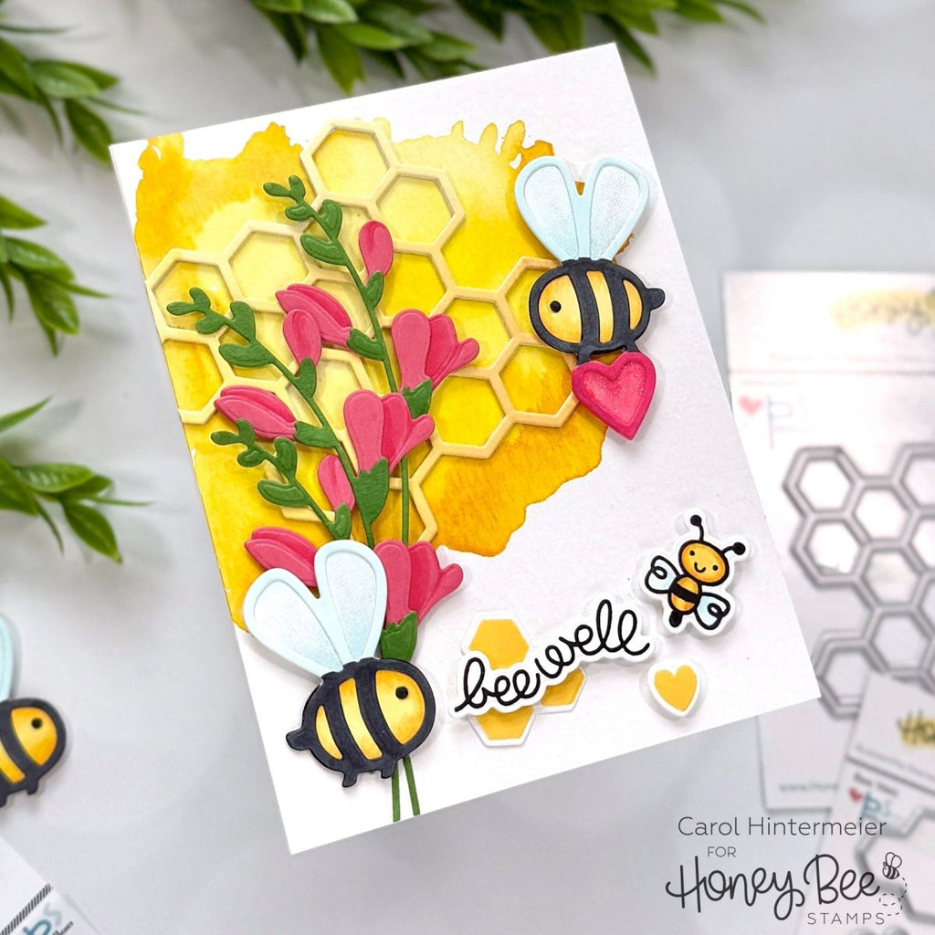 Honey Bee Well Dies hbds-683 Encouragement Card