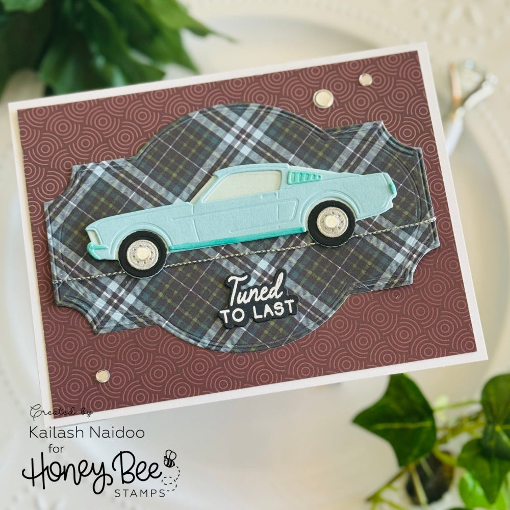 Honey Bee Well Played Sir Clear Stamps And Dies Bundle Tuned To Last Card