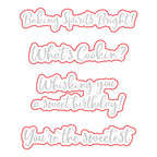 Honey Bee What's Cookin' Clear Stamps And Dies Bundle Wafer Dies