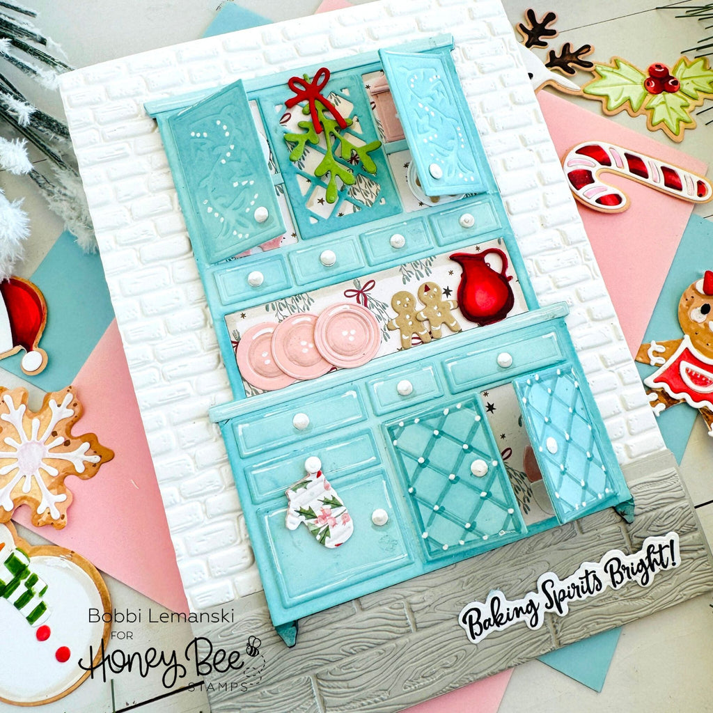 Honey Bee What's Cookin' Clear Stamps hbst-623 Christmas Baking Card | color-code:ALT01