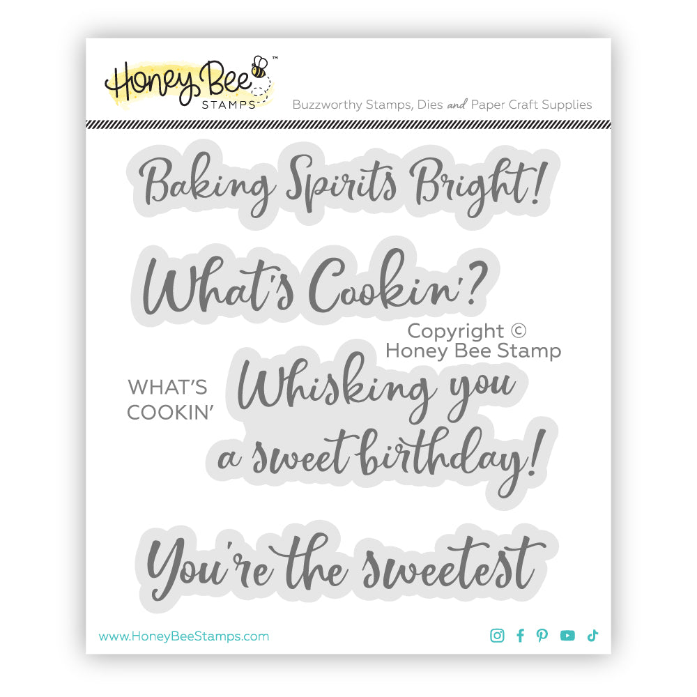 Honey Bee What's Cookin' Clear Stamps hbst-623 Product Image
