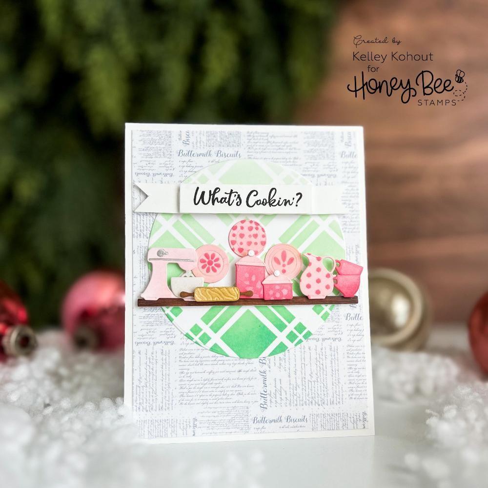 Honey Bee What's Cookin' Paper Pack hbpa-062 Christmas Baking Card