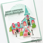 Honey Bee Winter Village Dies hbds-winv Emily Kohout Card