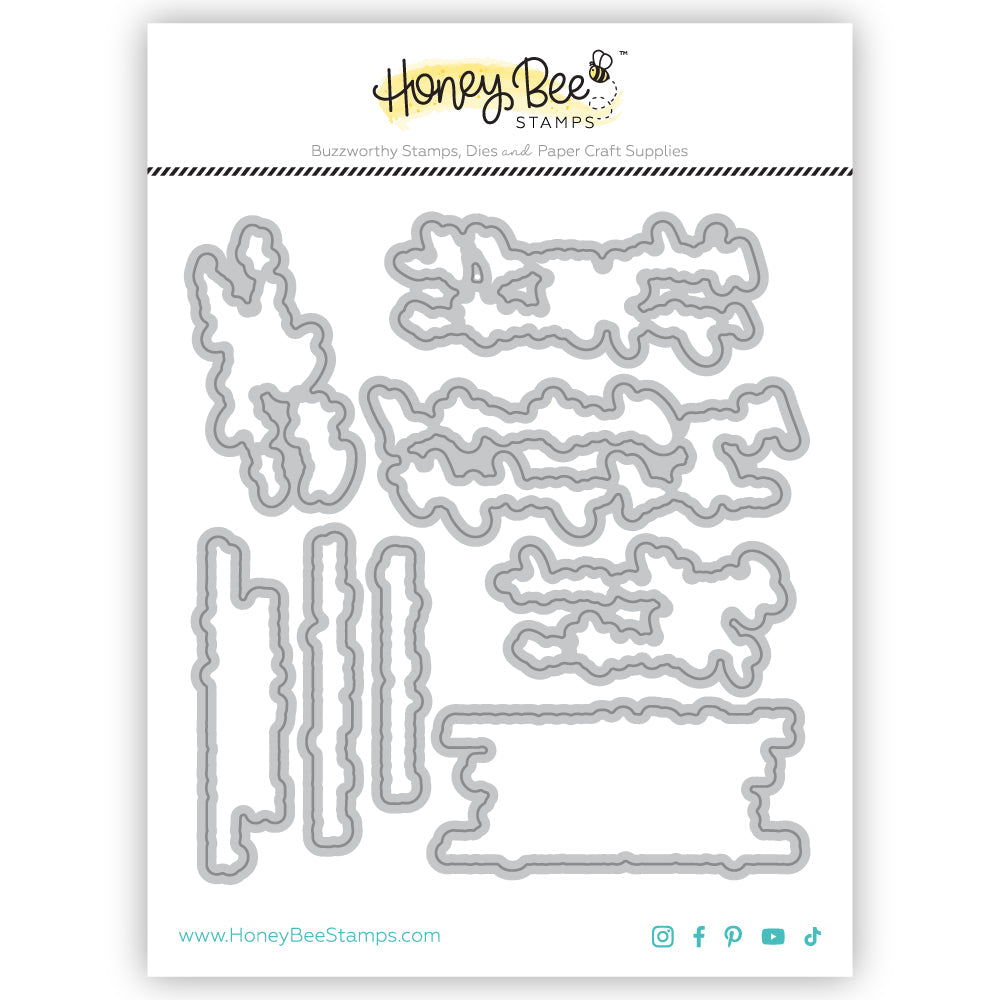 Honey Bee Wonder Of Christmas Clear Stamps And Dies Bundle Wafer Pack