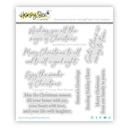 Honey Bee Wonder Of Christmas Clear Stamps And Dies Bundle photopolymer Pack Mock Up HBST-618
