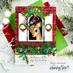Honey Bee Wonder Of Christmas Clear Stamps hbst-618 Rudolph Christmas Card | color-code:ALT02