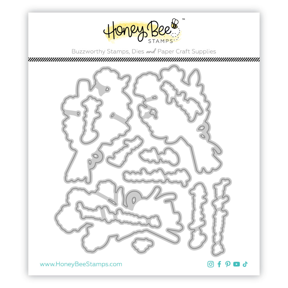 Honey Bee Work Of Heart Clear Stamps And Dies Bundle HBds-651