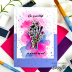 Honey Bee Work Of Heart Dies hbds-651 Bobbi Lemanski Card