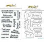 Honey Bee You Had Me At Coffee Clear Stamps And Dies Bundle