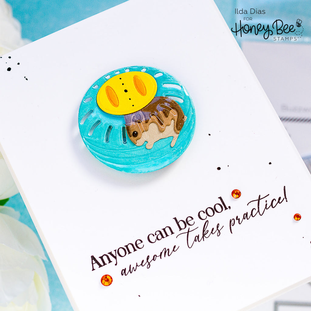Honey Bee You've Got A Friend Clear Stamps hbst-634 Hamster Card
