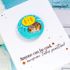 Honey Bee You've Got A Friend Clear Stamps hbst-634 Hamster Card