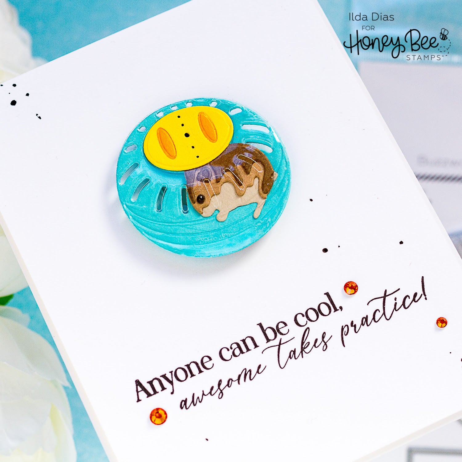 Honey Bee You've Got A Friend Dies hbds-634 Hamster Card