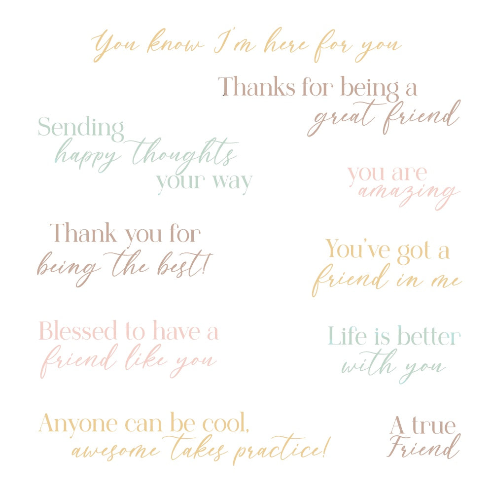 Honey Bee You've Got A Friend Stamps And Dies Bundle Color Sample