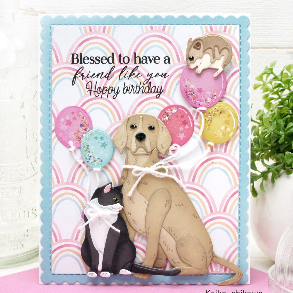 Honey Bee You've Got A Friend Stamps And Dies Bundle Keiko Card