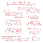 Honey Bee You've Got A Friend Stamps And Dies Bundle die outlines with stamp mock up