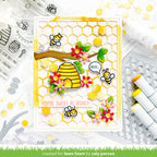 Lawn Fawn Magic Iris Beehive Add-On Dies lf3139 sweet as honey | color-code:alt1