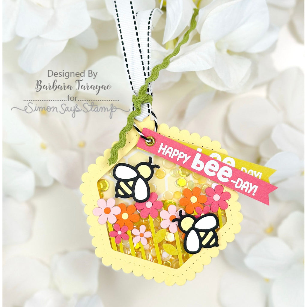 Simon Says Stamp Honeycomb Tag Wafer Dies 8016sd Birthday Tag