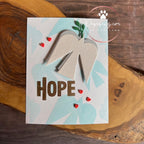 Simon Says Stamp Hopeful Peacebird Wafer Dies 1438md And Everything Nice Christmas Card