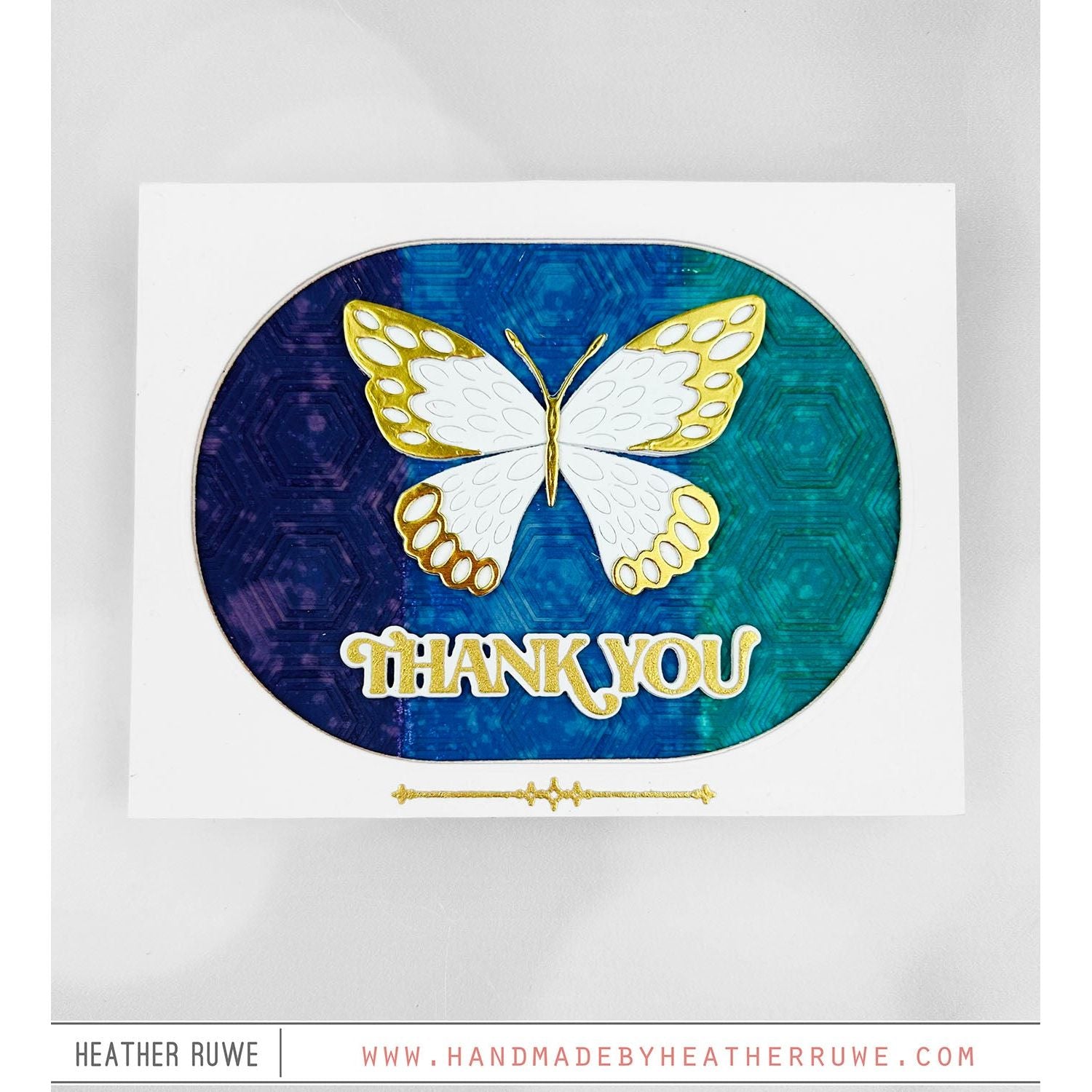 Simon Says Stamp Embossing Folder Hopping Hexagons sf472 You Are My Favorite Thank You Card | color-code:ALT07