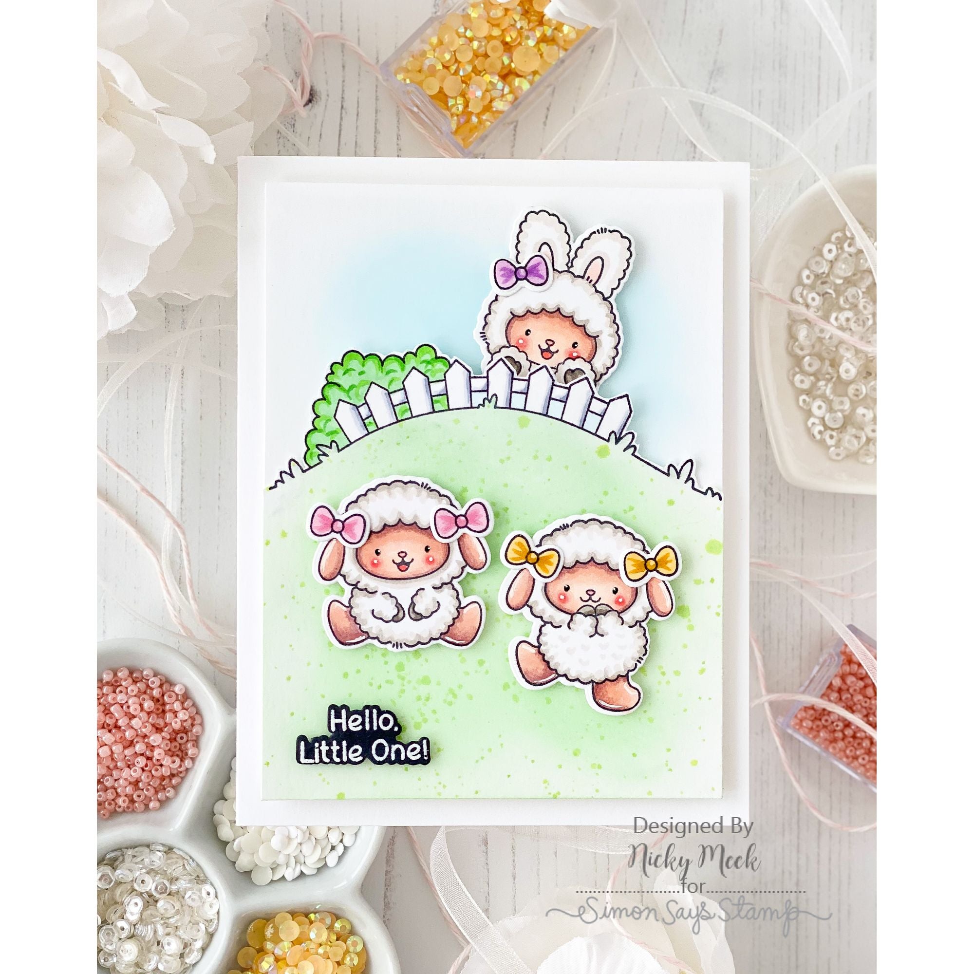 Simon Says Clear Stamps Hoppy Spring 3361ssc Beautiful Moments Baby Card