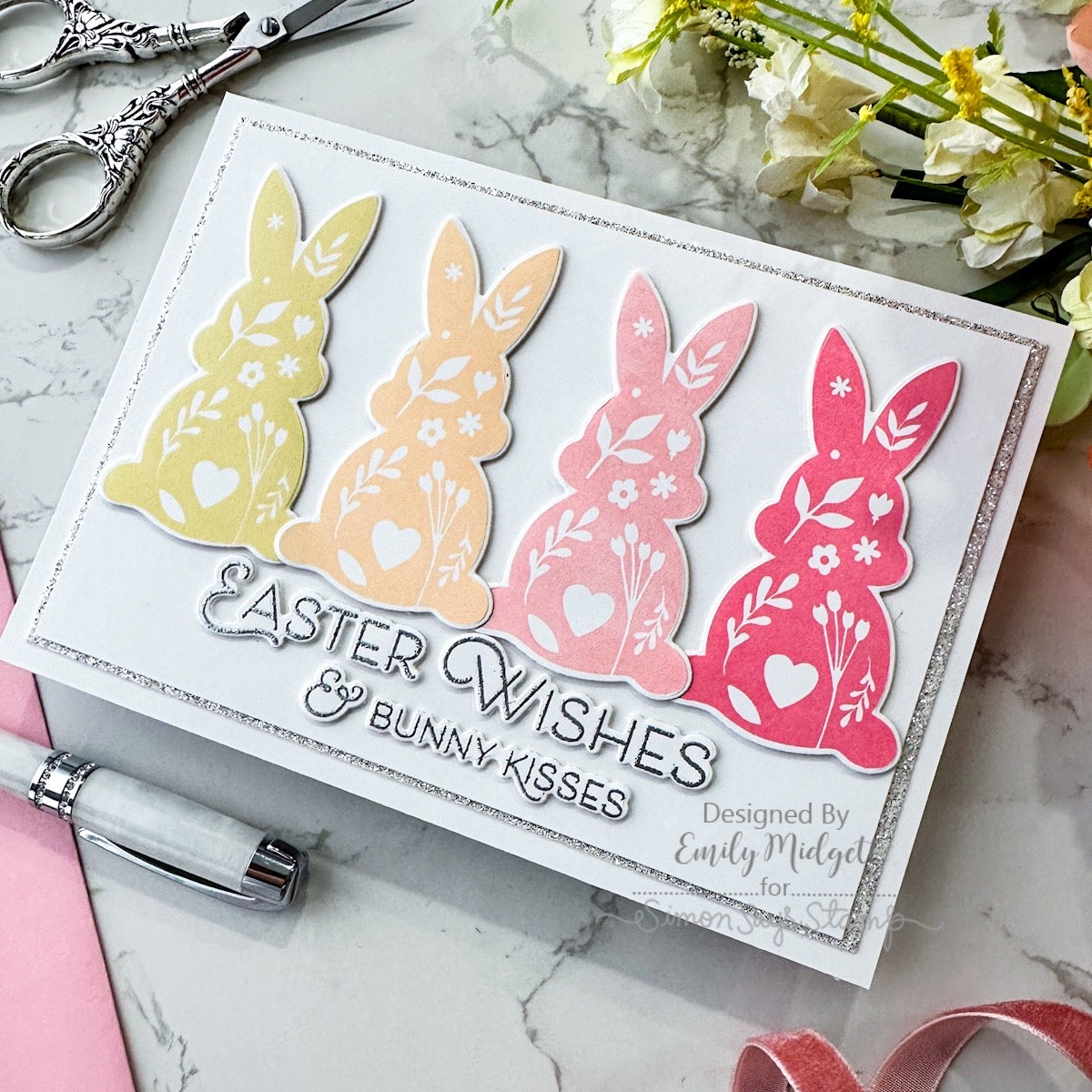 Simon Says Clear Stamps Hoppy Birthday 1170ssc Rain or Shine Easter Card | color-code:ALT01